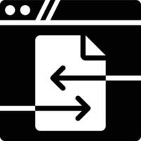 Bandwidth, Data Transfer, Data Bandwidth Glyph Solid Icon vector