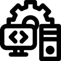 Computer, Engineering, Programming Outline Icon vector