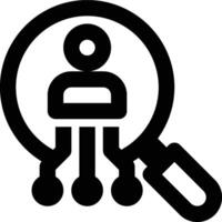 System Analyst, System Analysis, Analyst Outline Icon vector