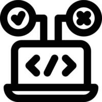 Boolean, True False, Data Type Outline Icon vector