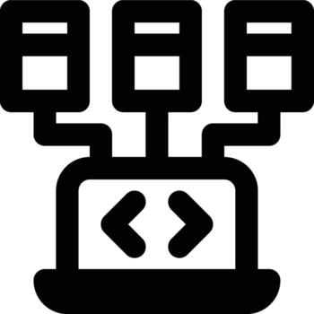 Object Oriented Programming Outline Icon vector