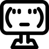 String, Char, Text Outline Icon vector