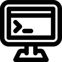 Command Line, Interface, Command Prompt Outline Icon vector