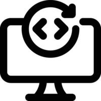 Updating, Refreshing, Update Outline Icon vector