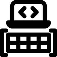 2d Array, Two Dimensional, Array Outline Icon vector