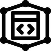 Framework, Programming Framework, Programming Outline Icon vector