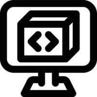 Programming Package, Programming, Packages Outline Icon vector