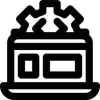 Backend, Backend Programming, Programming Outline Icon vector