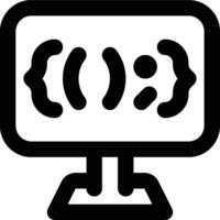 Programming Syntax, Syntax, Programming Outline Icon vector