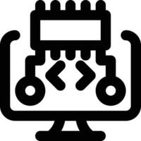 Memory Allocation, Ram, Memory Outline Icon vector