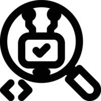System Testing, Full Testing, Testing Outline Icon vector