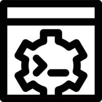Batch File, Batch, Batch Script Outline Icon vector