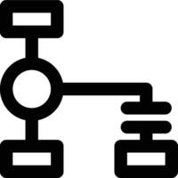 Data Flow, Diagram, Programming Outline Icon vector