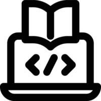 Library, Libraries, Programming Outline Icon vector