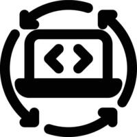 Programming, Life Cycle, SDLC Outline Icon vector