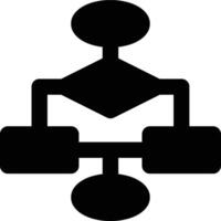 If Else, Statement, Conditional Statement Glyph Solid Icon vector