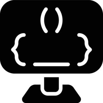 funciones, bloquear de código, código glifo sólido icono vector