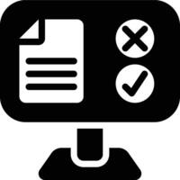 Boolean, Data Type, True False Glyph Solid Icon vector