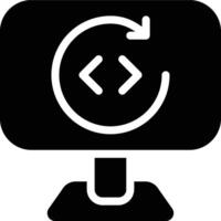 Updating, Refreshing, Update Glyph Solid Icon vector