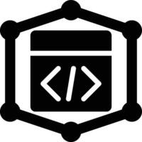 Framework, Programming Framework, Programming Glyph Solid Icon vector