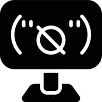 Null, Void, Character Glyph Solid Icon vector