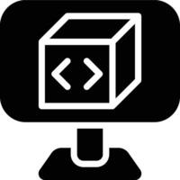 Programming Package, Programming, Packages Glyph Solid Icon vector