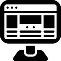 Front End, User Interface, UI Glyph Solid Icon vector