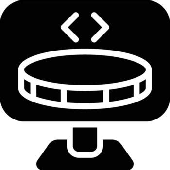 Token, Tokenization, Programming Glyph Solid Icon vector