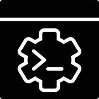 Batch File, Batch, Batch Script Glyph Solid Icon vector