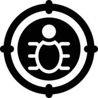 Bug Tracking, Debugging, Bugs Glyph Solid Icon vector