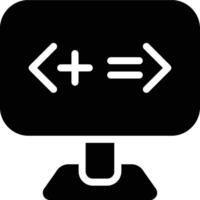 Addition, Operator, Math Glyph Solid Icon vector