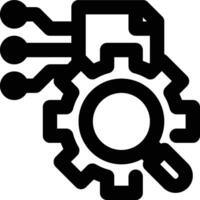 Search Engines, SEO, Data Analysis Outline Icon vector