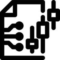 Stock Market, Forecasting, Prediction Outline Icon vector