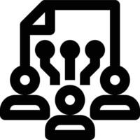 Social Media, Social Network, Social Networking Outline Icon vector