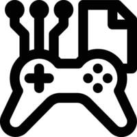 Gaming, Game, Data Outline Icon vector