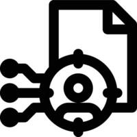 Targeting, Recommendation, Segmentation Outline Icon vector