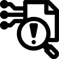 Fraud Detection, Risk Detection, Risk Analysis Outline Icon vector