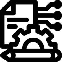 Civil Engineering, Architecture, Engineering Outline Icon vector