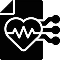 Healthcare, Medical, Data Science Glyph Solid Icon vector