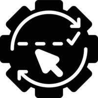 Autocomplete, Autofill, Auto Complete Glyph Solid Icon vector