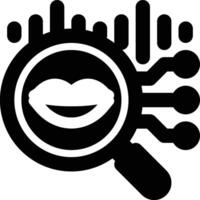 Speech Recognition, Nlp, Natural Language Glyph Solid Icon vector