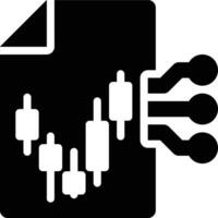 Stock Market, Forecasting, Prediction Glyph Solid Icon vector
