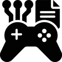 Gaming, Game, Data Glyph Solid Icon vector