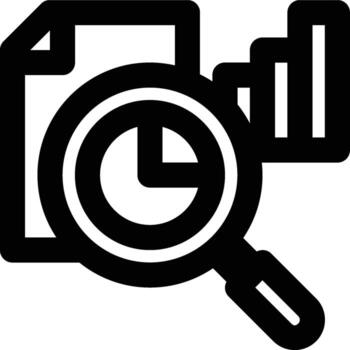 Exploratory, Data, Analysis Outline Icon vector