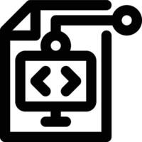 Data Science, Data, Computer Outline Icon vector