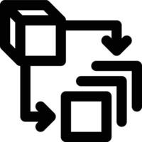 Dimension Reduction, Dimensionality Reduction, Reduction Outline Icon vector