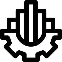 Histogram, Data Visualization, Data Science Outline Icon vector