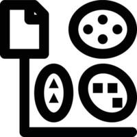 K-Means, K Means, Clustering Outline Icon vector
