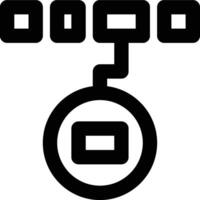 Median, Middle, Math Outline Icon vector