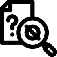Null Hypothesis, Null, Hypothesis Outline Icon vector